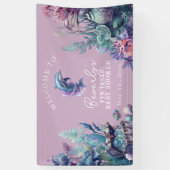 Fintastic een moderne rustieke Waterverf Baby show Spandoek (Verticaal)