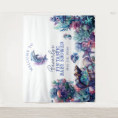 Fintastic een moderne rustieke Waterverf Baby show Wandkleed (Voorkant)