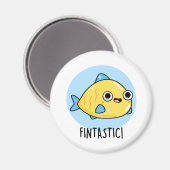 Fintastic Funny Fish Pun Magneet (Voorkant / Achterkant)