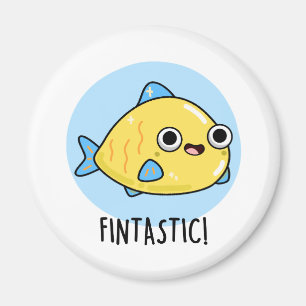 Fintastic Funny Fish Pun Magneet