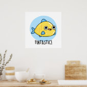 Fintastic Funny Fish Pun Poster (Keuken)