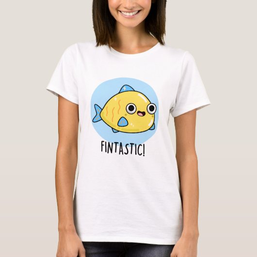 Fintastic Funny Fish Pun T-shirt (Voorkant)