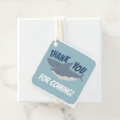 Fintastic Happy Shark Birthday Bedankt Bedankjes Labels (In situ)