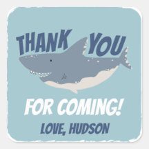 Fintastic Happy Shark Birthday Dank je wel