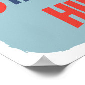 Fintastic Happy Shark Birthday Party, elke leeftij Poster (Hoek)