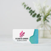 Fintech Logo | Geometric Patterns Visitekaartje (Staand voorkant)