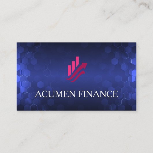 Fintech Logo | Moderne Tech AI Visitekaartje (Voorkant)