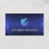 Fintech-Logo | Moderne technische achtergrond Visitekaartje (Voorkant)