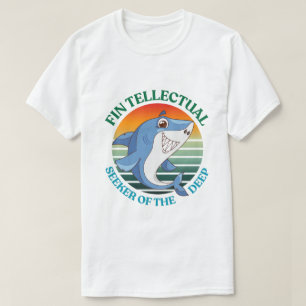 Fintellectuele Haaienzoeker van de Diepe Donkere A T-shirt