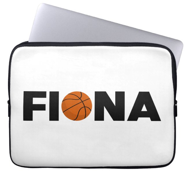 Fiona Basketball Laptop Sleeve (Voorkant)
