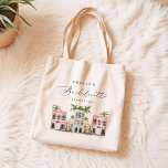 FIONA Charleston Bachelorette Canvas Canvas tas<br><div class="desc">Deze Charleston bachelorette canvas tas heeft een schattige en kleurrijke waterverf met een elegant script lettertype. Dit tas is het perfecte geschenk voor je vrijgezellenweekend.</div>