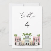 FIONA Charleston Regenboog Rij Tafelnummer Kaart (Achterkant)