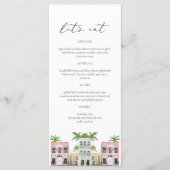 FIONA Charleston SC Rainbow Row Menu Kaart (Voorkant)