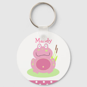 FIONA DE PINK FROG Favor of Name Tag SLEUTELHANGER