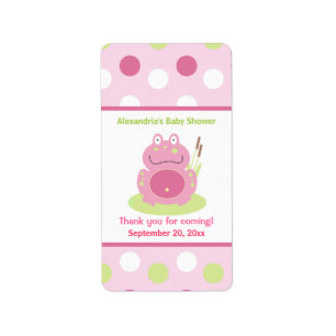 Fiona de Roze Kikker Miniatuur Snoep Wrappers Etiket