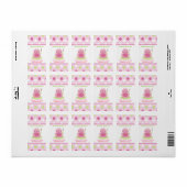 Fiona de Roze Kikker Miniatuur Snoep Wrappers Etiket (Full Sheet)