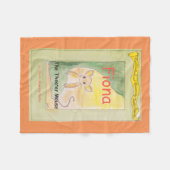 Fiona de theatermuis met de rugzak fleece deken (Voorkant (Horizontaal))