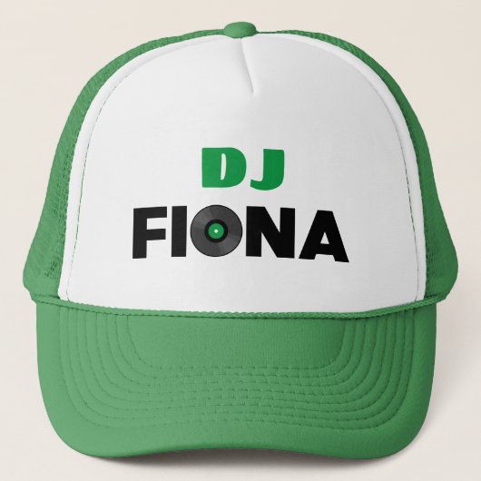 Fiona DJ Trucker Hoed Pet (Voorkant)