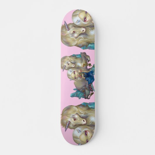 Fiona en het Unicorn SKATEBOARD fantasiepaardje (Voorkant)