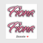 Fiona faded pink Aufkleber Sticker Stickerset (Vel)