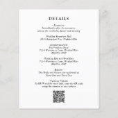 Fiona foto vet monogram moderne bruiloft (Achterkant)