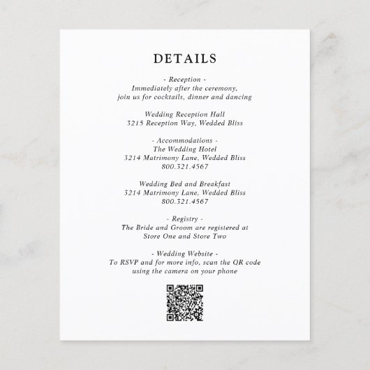 Fiona foto vet monogram moderne bruiloft (Achterkant)