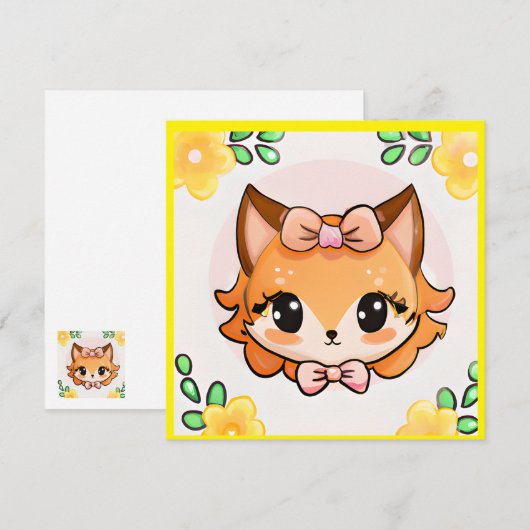 Fiona Fox Kaart (Voorkant / Achterkant)