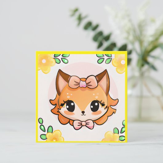 Fiona Fox Kaart (Staand voorkant)