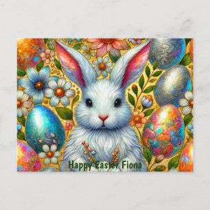 FIONA ~ GELUKKIG PAAS KONIJN GROET ~  FEESTDAGENKAART