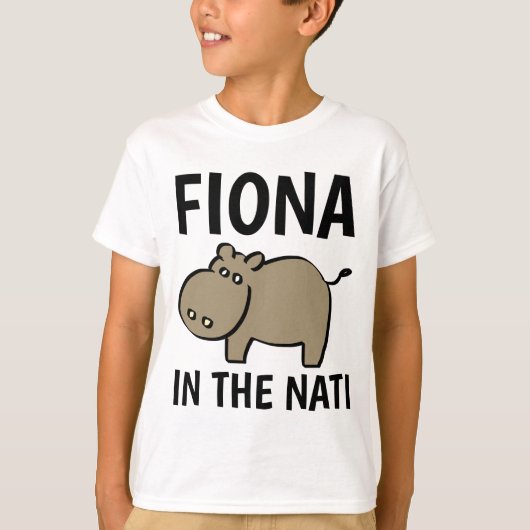 FIONA HIPPO Kinder T-Shirts (Voorkant)