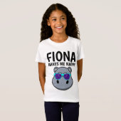 FIONA HIPPO MAAKT ME HAPPY T-shirts (Voorkant volledig)