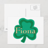 Fiona Irish Briefkaart (Voorkant / Achterkant)