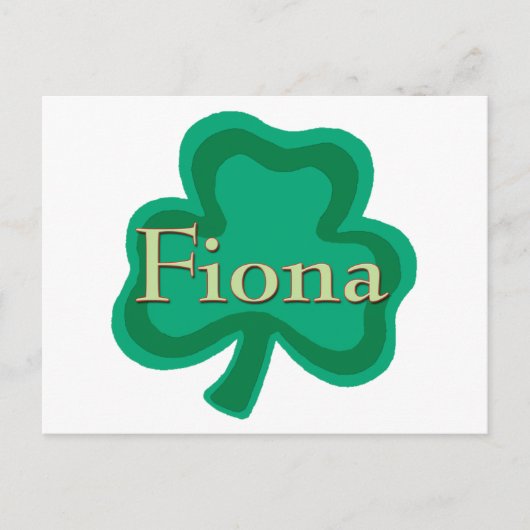 Fiona Irish Briefkaart (Voorkant)