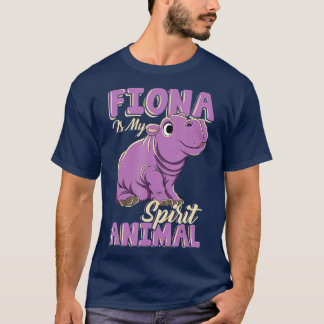 Fiona is mijn dierlijk Baby Hippo Hippopotamus T-shirt