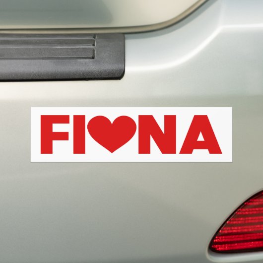 Fiona Love Bumpersticker (Op auto)