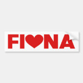 Fiona Love Bumpersticker (Voorkant)
