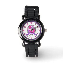 Fiona meisjesnaam betekent letter F eenhoorn roze Horloge