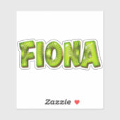 Fiona Name Kiwi Design Aufkleber Sticker (Vel)