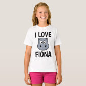 FIONA NIJLPAARD T-Shirts, I LOVE FIONA T-shirts (Voorkant volledig)
