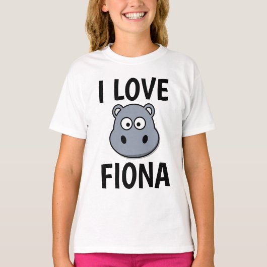 FIONA NIJLPAARD T-Shirts, I LOVE FIONA T-shirts (Voorkant)