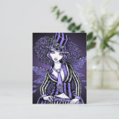 Fiona Paars Gothic Couture Fairy Briefkaart (Staand voorkant)
