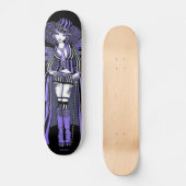 Fiona Paarse steampunk Couture Fairy Schaats Deck Skateboard (Voorkant)
