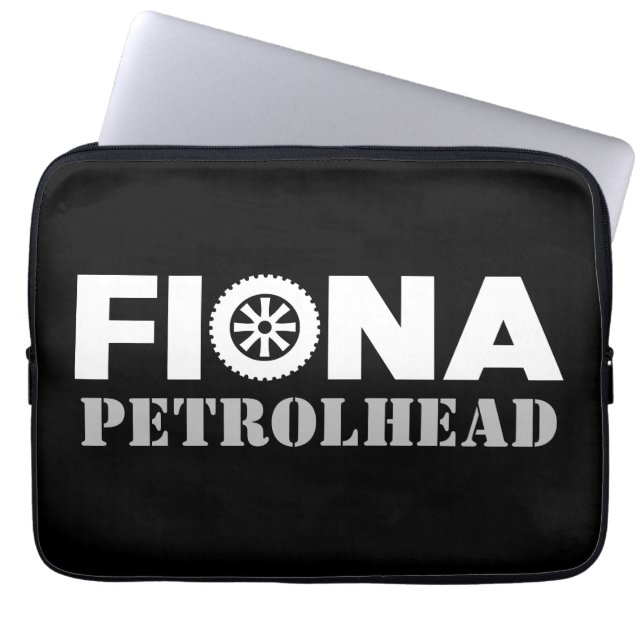 Fiona Petrol Head Laptop Sleeve (Voorkant)