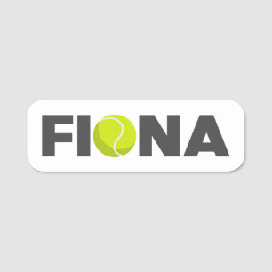 Fiona Tennis Naamplaatje