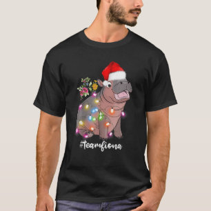 Fiona The Hippo Baby Christmas Lights T-shirt