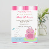 Fiona the Pond Frog Baby shower 5x7 Uitnodiging (Staand voorkant)