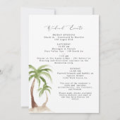 FIONA Waterverf Charleston SC Bachelorette Kaart (Achterkant)