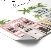 FIONA Waterverf Charleston SC Mimosa Bar Sign Poster (Hoek)