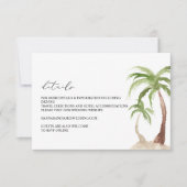 FIONA - Waterverf Palm Tree Details Behuizing Kaart (Voorkant)