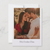 Fiona Wildflower In Bloom Bloemrijke Bruidsboeket  Save The Date (Achterkant)